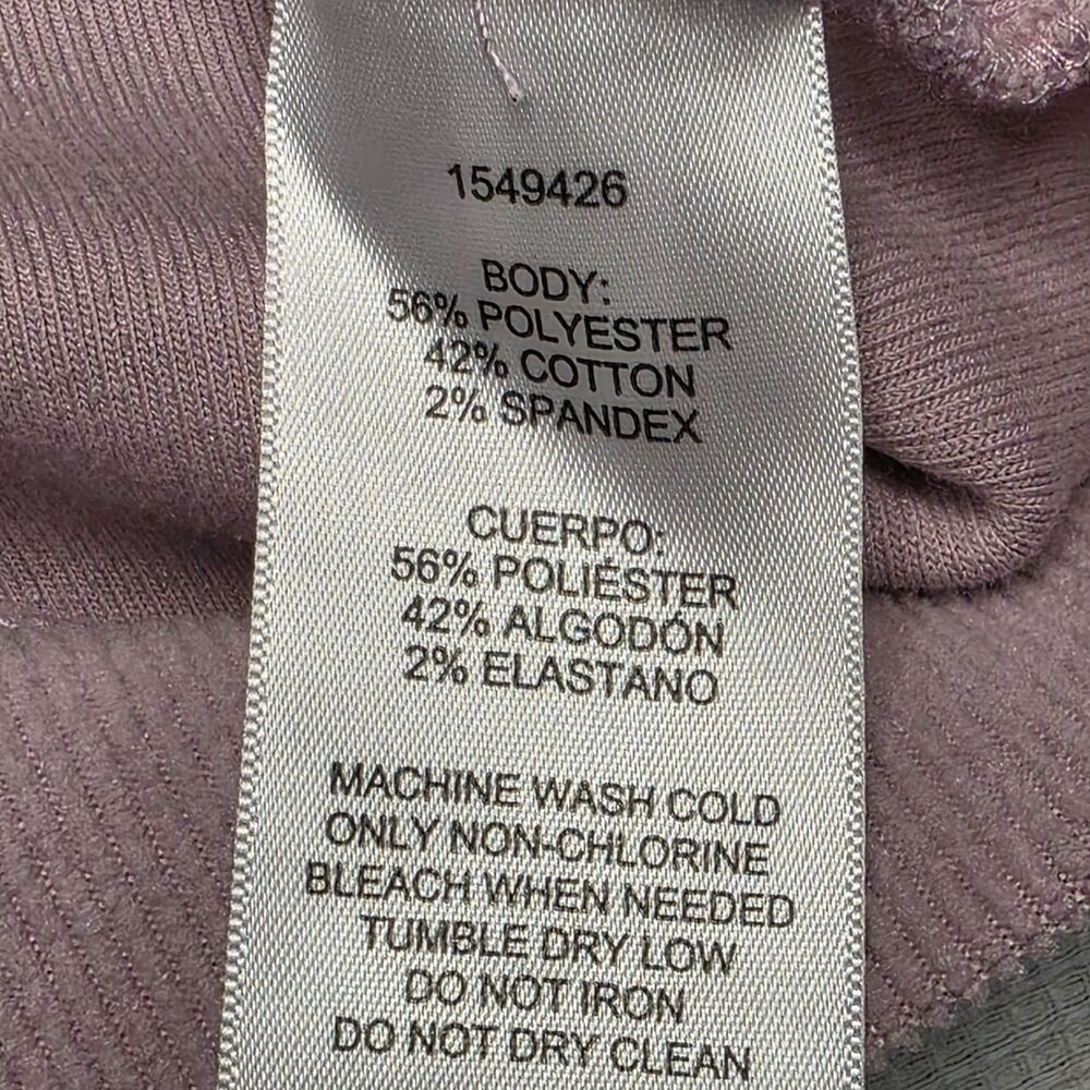 Marc New York Women’s Hooded Mauve Sweater M Kangaroo Pocket LS - Picture 10 of 13